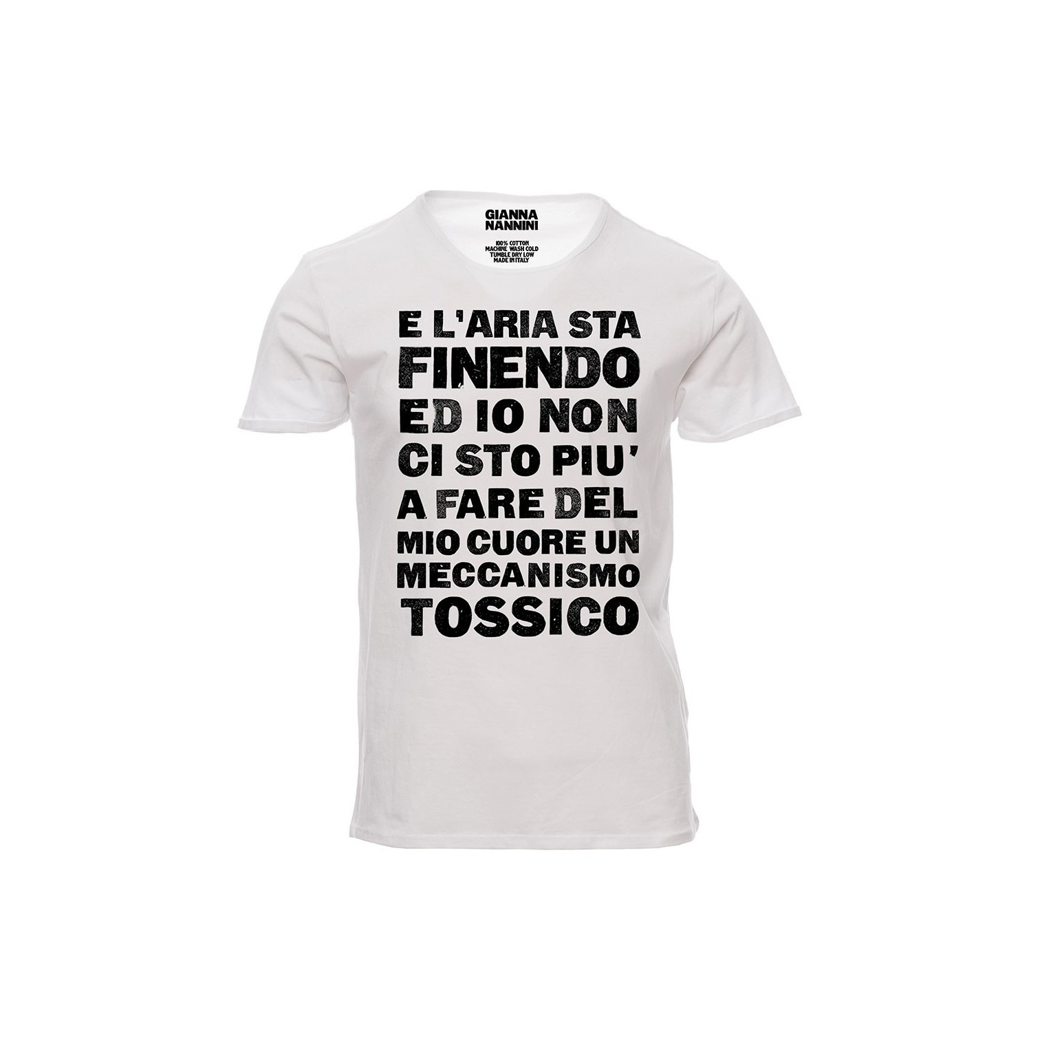 T-Shirt "L'Aria sta finendo" - Bianca