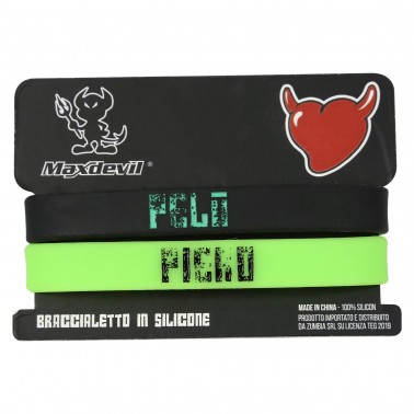 braccialetti silicone (kit 2 pezzi)