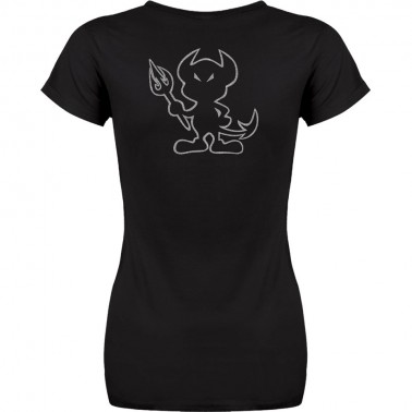 T-shirt I'm bad glitter donna