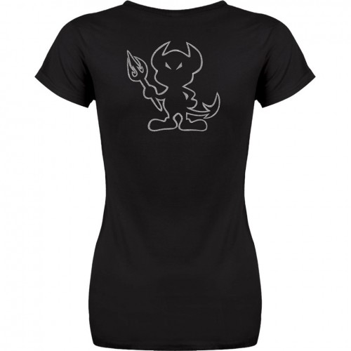 T-shirt I'm bad glitter donna