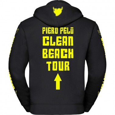 felpa fluo PIERO PELU' - CLEAN BEACH TOUR