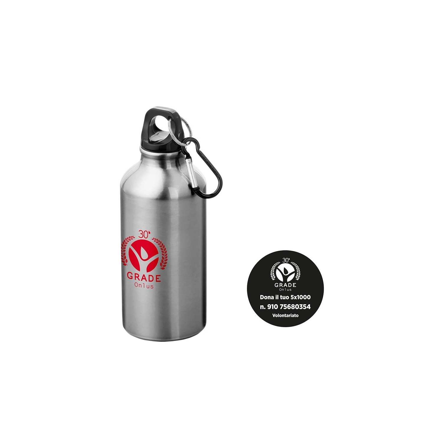 borraccia GRADE - silver