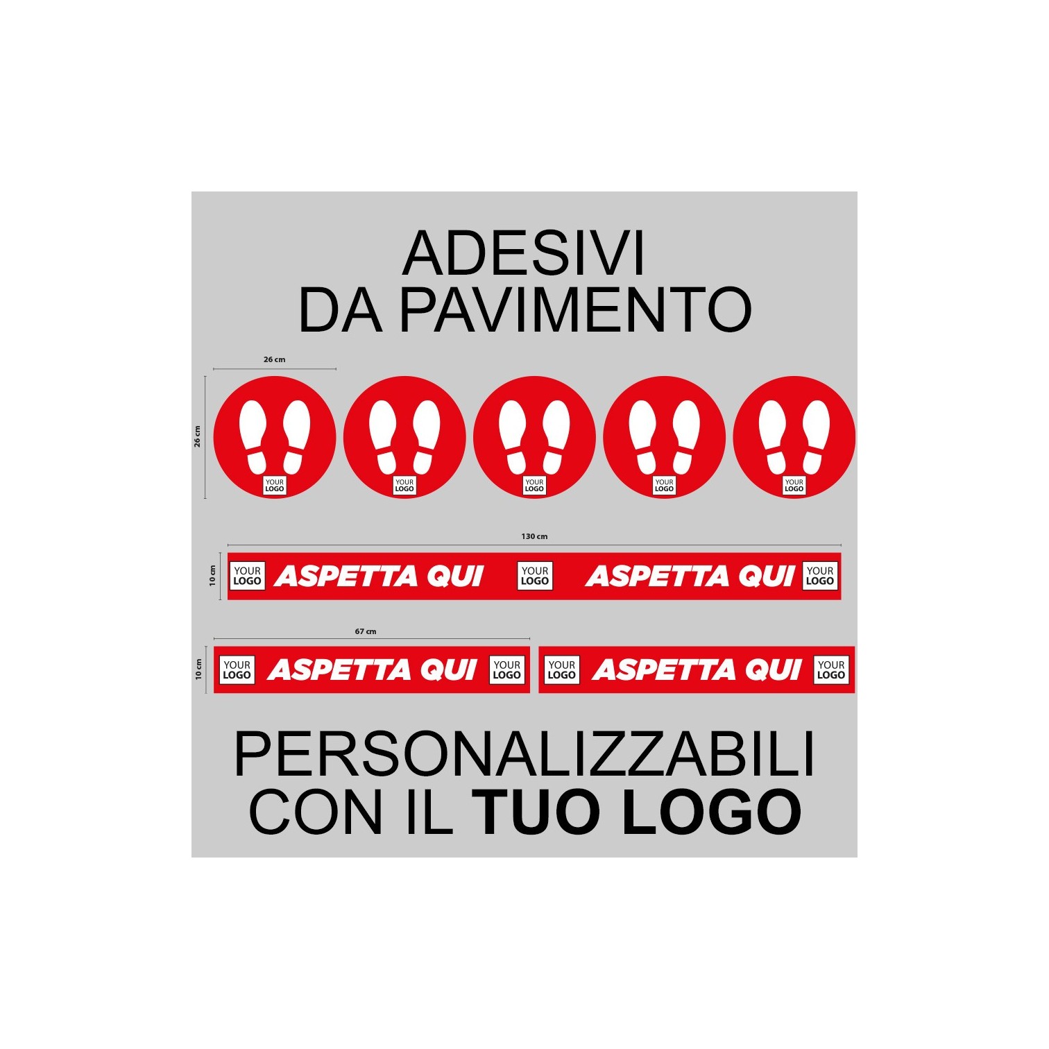 Autoadesivi Personalizzati per pavimenti