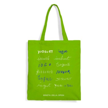 Shopper bag yogurt