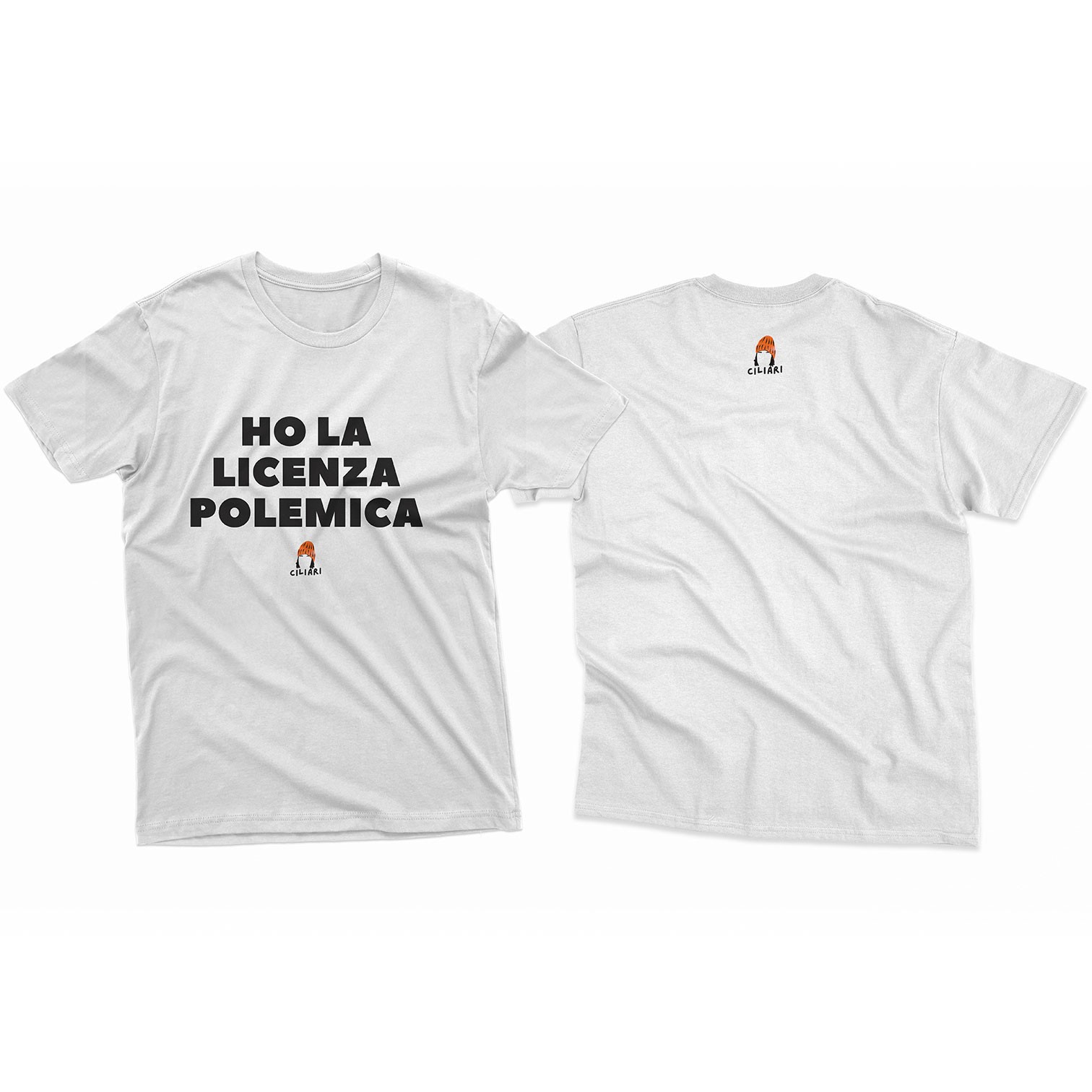 T shirt Ciliari Licenza Polemica