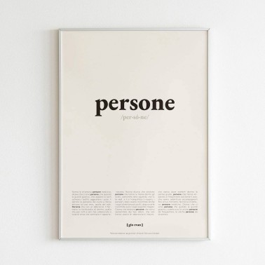 Poster "PERSONE" - Gio Evan