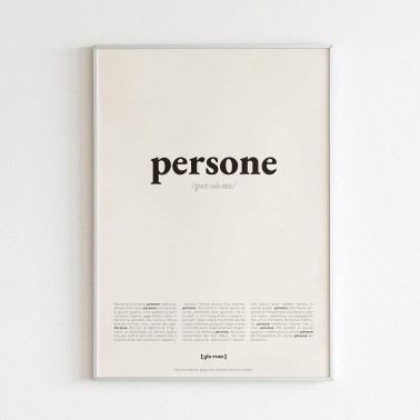 Poster "PERSONE" - Gio Evan