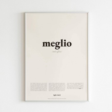 Poster "MEGLIO" - Gio Evan