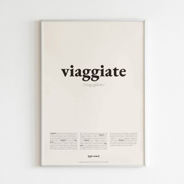 Poster "VIAGGIATE" - Gio Evan