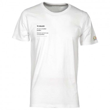 t-shirt "TE SALUDI"
