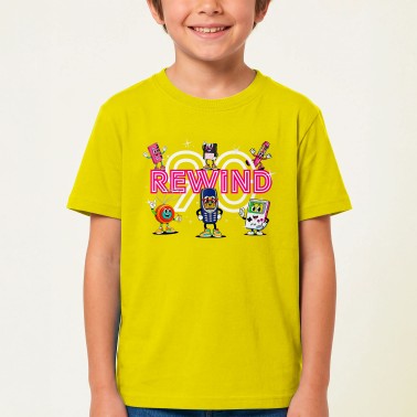 T-shirt Bimbo Gialla REWIND90
